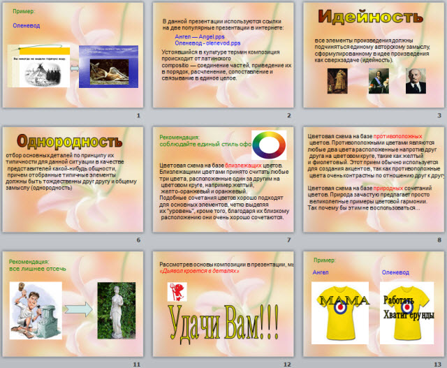 Основы композиции в презентации