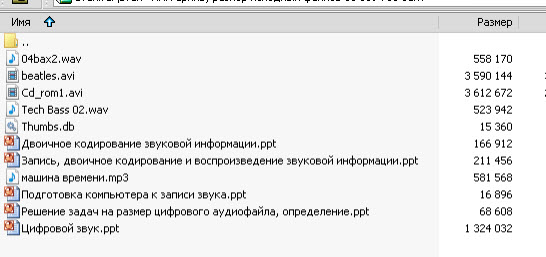 презентация по информатике звуковая информация