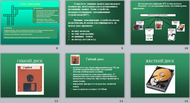 Презентация по информатике по теме Внешняя память, ее виды