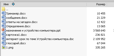 Урок по информатике по теме Устройство компьютера