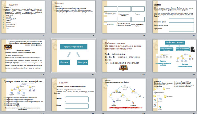 Открытый урок по теме Файлы и файловая система