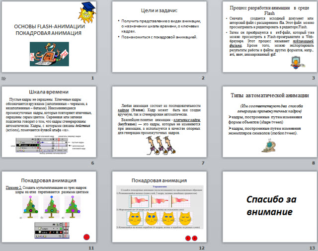 Основы Flash-анимации. Покадровая анимация
