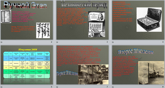 Этапы развития ЭВМ