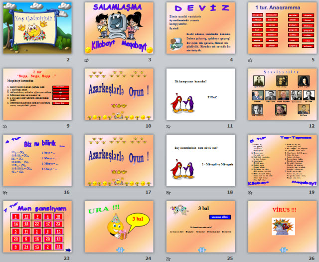 Внеклассное мероприятие по информатике - 8 класс