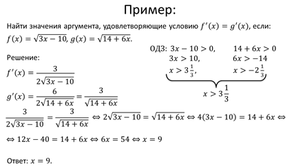 Дифференцирование функции y=f(kx+m)