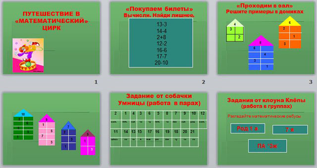 Презентация к уроку путешествие в математический цирк.