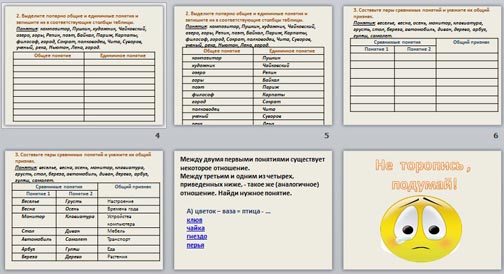 Презентация отношения между понятиями