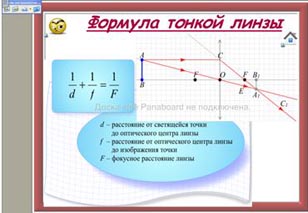 Формула тонкой линзы