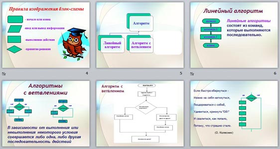 Примеры циклической презентации в powerpoint 6 класс