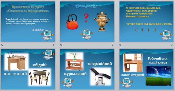 Презентация к уроку на украинском языке по информатике