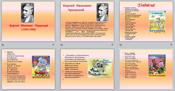 Презентация Произведения К.И. Чуковского