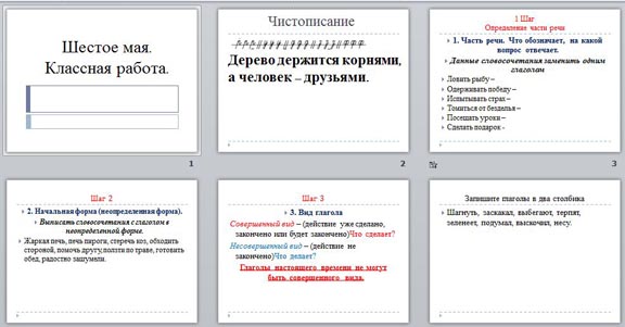 Презентация Морфологический разбор глагола