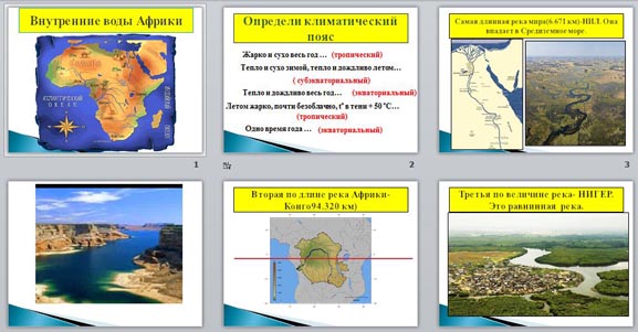 Презентация Внутренние воды Африки