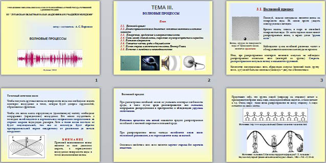 презентация волновые процессы