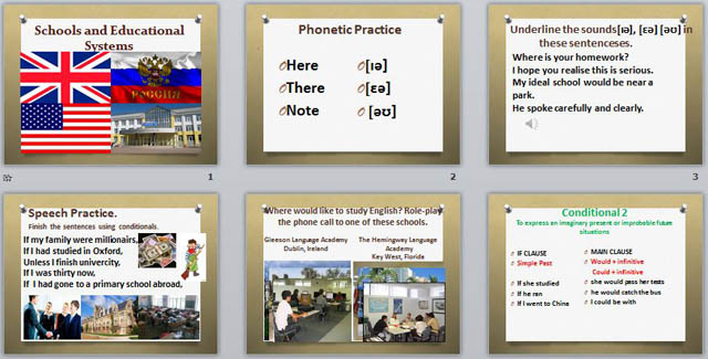 презентация schools and educational systems