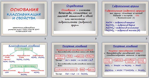 Укажите основание классификации