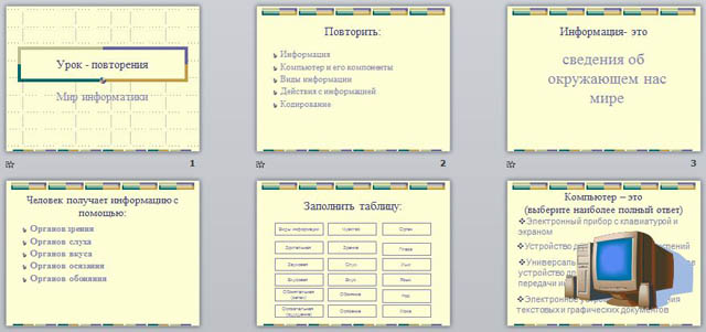 презентация мир информатики