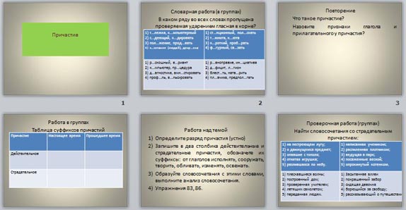 Презентация Причастие