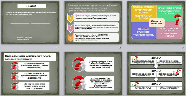 презентация право
