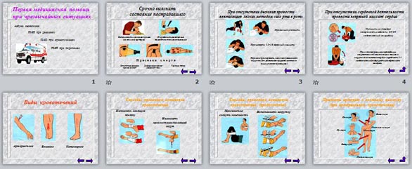 презентация первая медицинская помощь