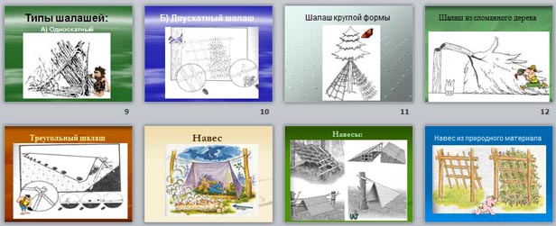 презентация Устройства временных укрытий. Летние убежища в таёжной зоне. Убежища в пустыне