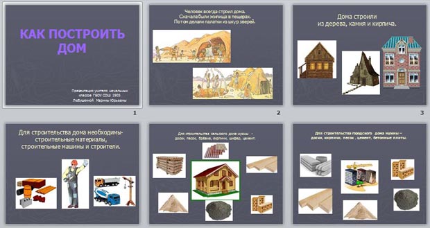 Презентация на тему как построить дом