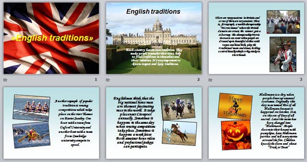 презентация English traditions