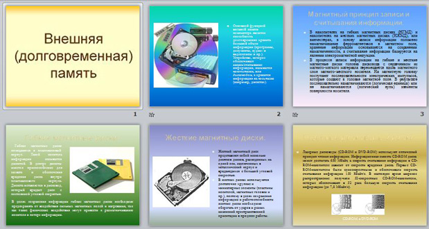 презентация Внешняя долговременная память