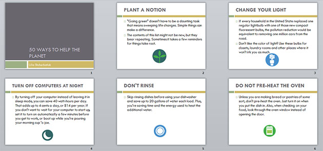 Презентация по английскому языку  50 Ways to help the planet