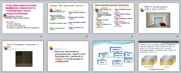Презентация Диффузия