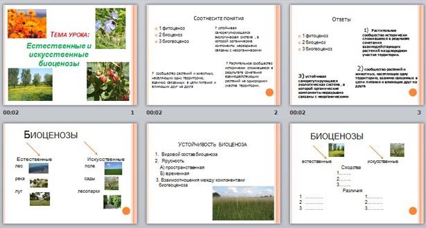 Естественные и искусственные биоценозы презентация