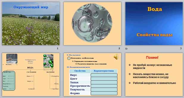 Презентация Вода