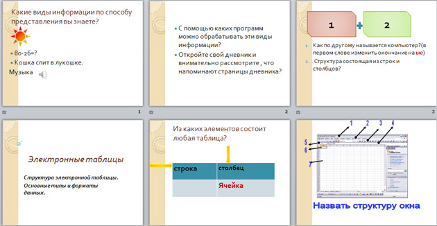 Презентация по информатике на тему Электронные таблицы