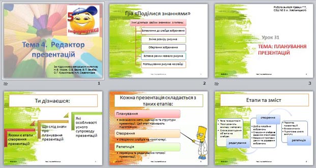 Презентация Планування презентації