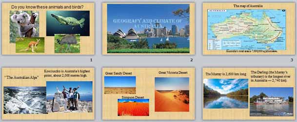 Презентация Geography and climate of Australia