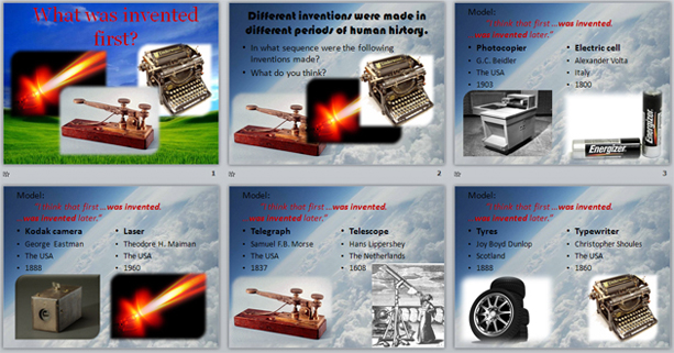 Презентация по английскому языку на тему What was invented first