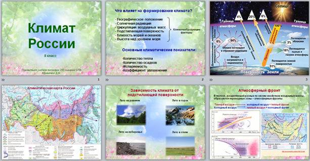 География 8 класс климат россии презентация