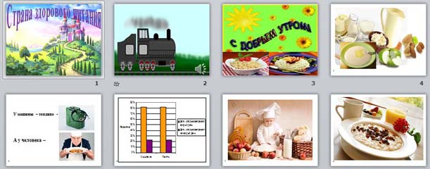 Презентация Здоровое питание