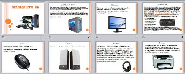 Архитектура пк презентация