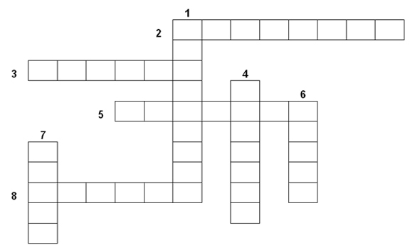 Схема для кроссворда