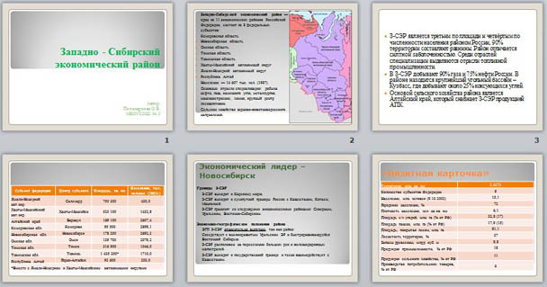 Презентация по географии 9 класс западно сибирский экономический район