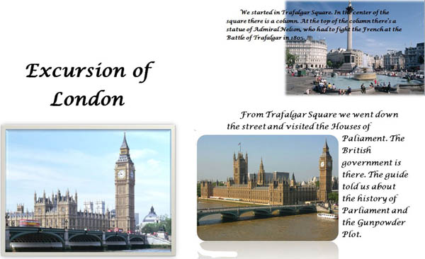 Материал для уроков английского языка "Экскурсия по столице Соединённого Королевства