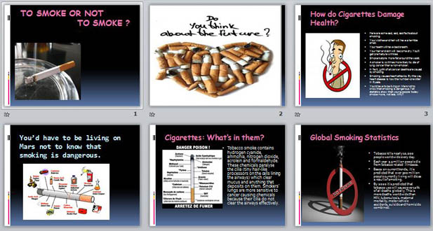 Презентация по английскому языку To smoke or not to smoke