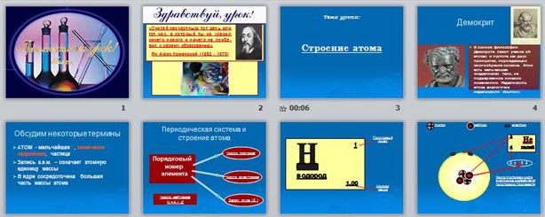 Презентация Строение атома