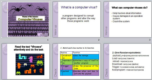 Презентация по английскому языку Computer viruses