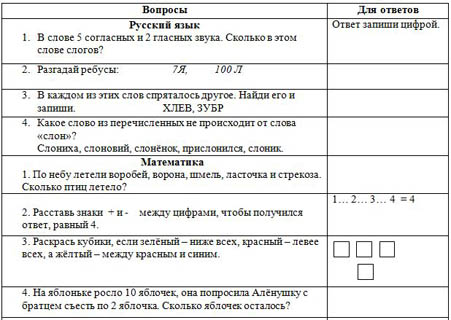 Задания для мероприятия Интеллектуальный марафо