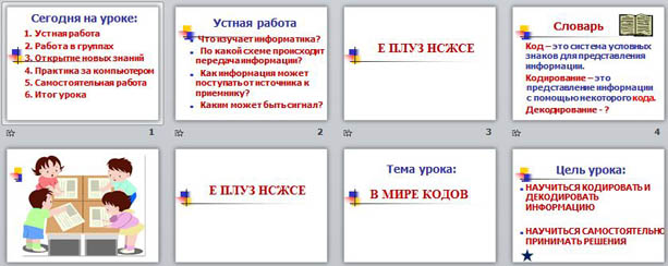 презентация по информатике Кодирование информации