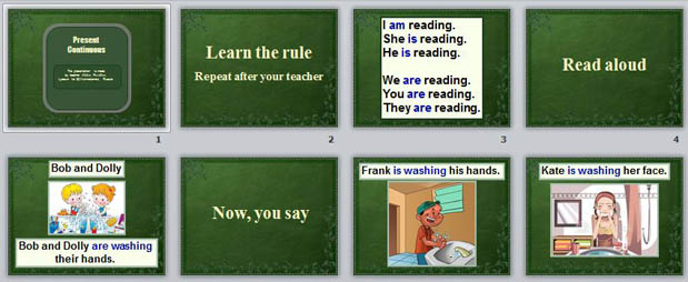 Презентация по английскому языку Present continuous