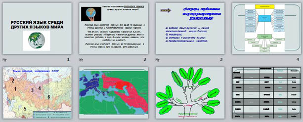 Русский язык среди других языков мира презентация