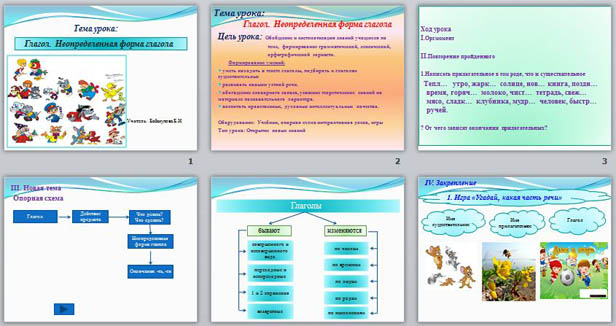 Презентация к уроку по русскому языку Глагол. Неопределенная форма глагола